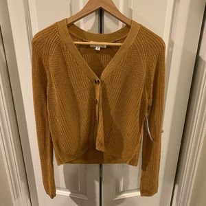 Mustard color light weight sweater